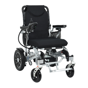 Silla de Ruedas Eléctrica Plegable KSM-606 de Aleación de Aluminio, Reclinación Automática, Ruedas Todoterreno, Frenos Dobles, Equipo Médico Portátil - Product Image 1