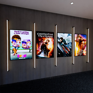 Nhà Máy bán hàng trực tiếp LED siêu mỏng khung nhôm kim loại quảng cáo hộp Đèn Nhà hàng kính hiển thị menu lightbox - Product Image 5