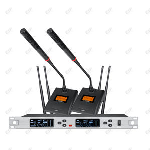 Good Material Four Conference Gooseneck Mic 2 Channels <b>Wireless</b> Microphone Conference System - Product Image 1