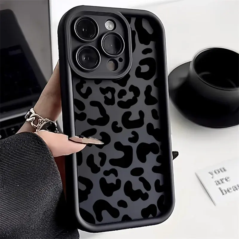Leopard Print Phone Case For Samsung S24 Ultra S22 Ultra S20 S21 S23 FE A54 A35 A34 A55 A52 A14 A53 A32 A33 A05 A71 A15 Cover