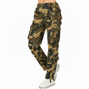 กางเกงคาร์โก้แบบคลาสสิกกางเกงผ้าคอตตอนระบายอากาศได้ดีมีกระเป๋าหลายใบดีไซน์อเนกประสงค์สำหรับชุดเสื้อผ้าใส่ทำงานและลำลองสำหรับการเดินทาง - Product Image 1