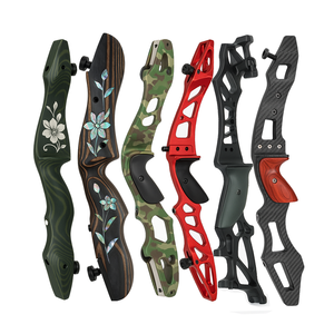 Rehausseur d'arc de tir à l'arc classique en aluminium et bois G10 en fibre de carbone personnalisé - Product Image 1