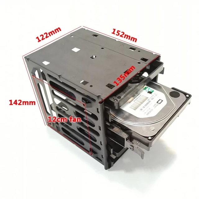 3R Shockproof Hard Disk Cage Box 3.5 Inch Shock-proof Hard Disk Bracket Save Space Put in 4PCS HDD SSD