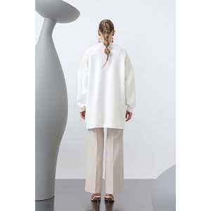 Túnica de Manga Larga para Mujer Luna con Bolsillos Tipo Cargo, Tejido de Tela, para Uso Diario 10624TNK - Product Image 1