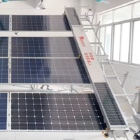 Robot de nettoyage de panneaux solaires MULTIFIT, machine de nettoyage de panneaux photovoltaïques entièrement automatique pour le nettoyage des panneaux solaires, nettoyeur robotisé solaire