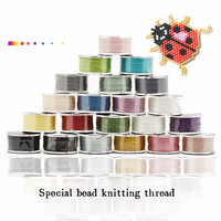 Fil de perlage en nylon multicolore importé du Japon, 50 yards, 0,25 mm, résistant, pour collier, bracelet, fabrication de bijoux DIY
