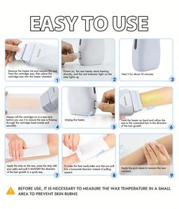 เครื่องอุ่นแว๊กซ์ขนาดเล็กแบบพกพาขนาด100มล. สำหรับกำจัดขนโลโก้อุปกรณ์ช่างตัดผม - Product Image 6