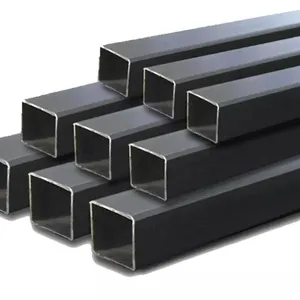 أنابيب مستطيلة من فولاذ الكربون أنابيب فولاذ سوداء سلسة حجم 40 بوصة 12 أنبوب مستدير ومربع أنابيب فولاذية