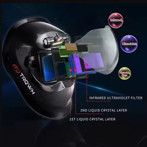 Casco <span class=keywords><strong>de</strong></span> soldadura panorámico ajustable profesional <span class=keywords><strong>con</strong></span> asistencia <span class=keywords><strong>de</strong></span> <span class=keywords><strong>luz</strong></span> <span class=keywords><strong>LED</strong></span> nocturna Protección ocular para trabajo al aire libre - Product Image 4