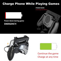 Nouvelle manette de jeu ergonomique avec volant de direction, ventilateur de refroidissement et batterie externe pour mobile/Android/iOS - Compatible Call of Duty
