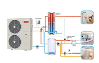 Onduleur à haut rendement Contrôle Wifi Réservoir de pompe à chaleur domestique Ait to Water Full Dc Inverter Climats froids