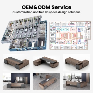 Manager Mdf Office <b>Desk</b> Luxury Executive Escritorio Armable Modern Wooden Office <b>Desks</b> L Shaped Office Furniture <b>Solid</b> <b>Wood</b> Offi - Product Image 2