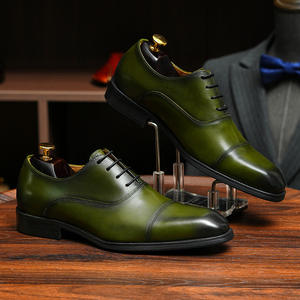 Nouvelles Chaussures Habillées Oxford en Cuir Brocart Gaufré Style Britannique pour Hommes, Collection Printemps 2026, à Bout Pointu - Product Image 6