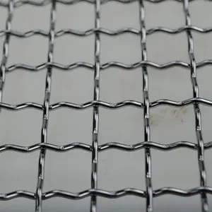 316 304 Stainless Steel Crimped Woven Wire Mesh 1 1mm 0.5mm 2mm 3mm