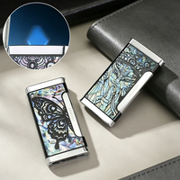 Briquet gonflable à flamme plate Honest Tianyao 2 avec coupe-cigares, briquet à cigarettes métallique coupe-vent, vente en gros