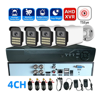 Système de surveillance CCTV TSEye 4CH 5MP XVR AHD Kit Capteur CMOS Stockage Cloud Étanche IP66 Caméra Bullet