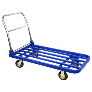 Plegable Exceed 500kg Heavy Duty Square Steel Tube Platform Flatbed Logistic Hand <span class=keywords><strong>Mystar</strong></span> Trolley - Product Image 2