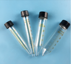 Tubo de Centrifugação Graduado de Vidro com Fundo Cônico e Tampa Rosqueada - Product Image 1