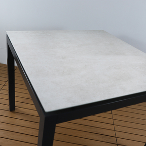 <span class=keywords><strong>Table</strong></span> à manger carrée <span class=keywords><strong>en</strong></span> aluminium <span class=keywords><strong>de</strong></span> haute qualité <span class=keywords><strong>avec</strong></span> mobilier <span class=keywords><strong>de</strong></span> <span class=keywords><strong>jardin</strong></span> <span class=keywords><strong>en</strong></span> verre à effet <span class=keywords><strong>céramique</strong></span> pour l'extérieur - Product Image 5