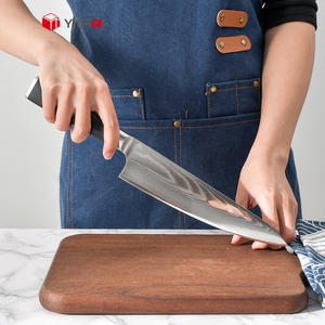 Cuchillo de Cocina Japonés Multifuncional de Acero al Carbono de Grado Profesional, Cuchillo de Cocina de Acero Damasco VG10 con Mango Negro G10 - Product Image 5