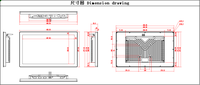 Soporta Montaje en Pared, Montaje en Escritorio VESA, Compatible con Win7, Win10, Linux, Panel PC Industrial Integrado de 18.5 Pulgadas, Plug and Play