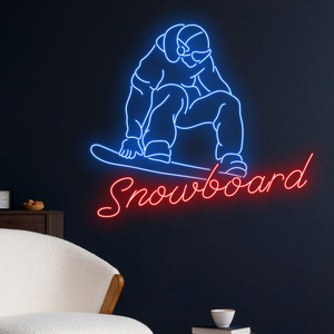 Skating Winter <strong>Sports</strong> LED <strong>Neon</strong> Acrylic <strong>Sign</strong> Arts No MOQ Room Party Shop Decorative Custom <strong>Neon</strong> <strong>Sign</strong>