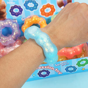 New Arrival Colorful Pinch Gold Powder TPR Maltose Wreath <b>Bracelet</b> Stress Relief Decompression Toys for Kids Boys and Girls - Product Image 5