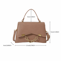 Nouveau sac à bandoulière de luxe tendance couleur unie pour femme, petit sac carré à main