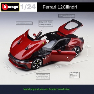 Bburago 1:24 Ferrari |   Modellini di <span class=keywords><strong>Auto</strong></span> in Lega Statici Die-cast, Collezione Regalo di Veicoli SF90 <span class=keywords><strong>Enzo</strong></span> 488 - Product Image 4