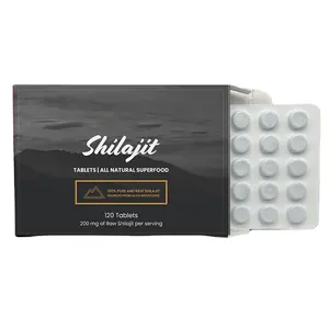OEM shilajit tabletler kuru 100 saf özü kapsüller orijinal toptan doğal himalaya saf shilajit tabletler