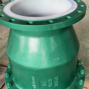 Válvula de Retención Yihong con Revestimiento de PTFE, Tipo Oscilante con Brida de Acero Fundido para Medios Corrosivos, Función de Corte - Product Image 1