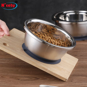 Çevre Dostu Paslanmaz Çelik Evcil Hayvan Mama Kabı Kaymaz Kauçuk Taban Kolay Temizlenir Köpekler ve Kediler için Küçük Büyük Boy Seçenekleri Mevcut - Product Image 5