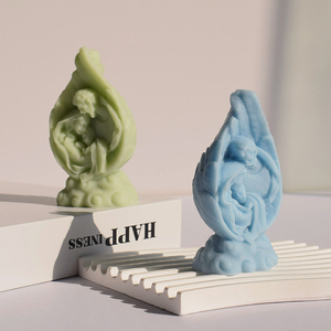 Pasqua gesus vergine maria stampi divinità femminile nata tenendo i bambini gesso candela cemento sapone Silicone stampi sacchetto <span class=keywords><strong>torta</strong></span> imballaggio - Product Image 3