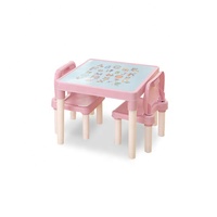 Ensemble table et chaise pliables colorées pour la maternelle et l'école