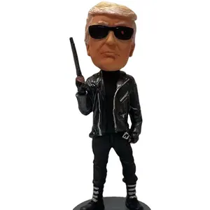 수집가와 팬 프리미엄 2024 터미네이터 사용자 정의 bobblehead 수제를위한 완벽한 사진에서 뒷면 그림 개인화