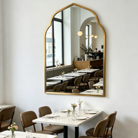 Miroir mural ou sur pied en fer forgé irrégulier, compact, OEM, pour décoration de salon et chambre à coucher, certifié CE, vente en gros