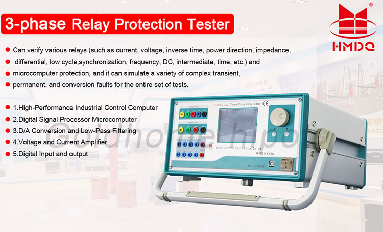 Bộ Kiểm Tra Rơle Bảo Vệ Ba Pha HMJBC-702 Bộ Kiểm Tra Phun Dòng Thứ Cấp