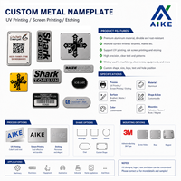 Étiquette métallique en aluminium gravée sur mesure OEM, étanche, durable, plaque signalétique avec logo de marque, impression de code QR et code-barres