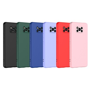 เคสโทรศัพท์มือถือทำจากผ้าไมโครไฟเบอร์สำหรับ Xiaomi poco X3 X4 Pro <span class=keywords><strong>5G</strong></span> ซิลิโคนเหลวผิวเรียบแบบเรียบออกแบบได้ตามต้องการ - Product Image 1