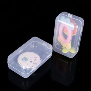 Transparent Teething Toy Storage Box With Lid Large Square Type For Baby 0-12 Months General Packaging - Product Image 1