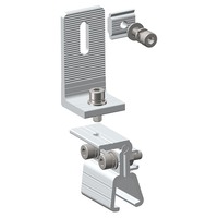 Art Sign |   Collier de fixation solaire non pénétrant pour toiture à joint debout avec support en L, colliers de fixation en aluminium étanches pour toiture métallique