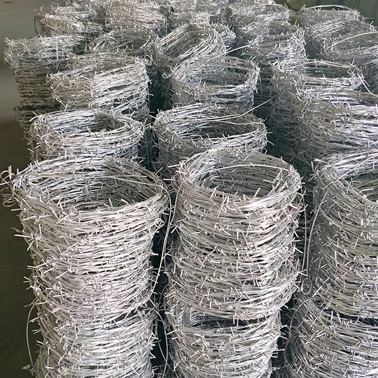 14 16 18 Gauge HDG verzinkt/PVC beschichtet Grenzschutz Stacheldraht für Chain Link-Zaun