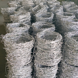 14 16 18 Gauge HDG Galvanized/PVC Coated Boundary Protection Barbed Wire For Chain Link Fence