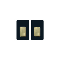Barres de lingots d'or plaqué non magnétiques avec numéros de série, 1 oz, 2,5, 5, 10, 20, 50, 100 grammes, en laiton scellé, forme rectangulaire