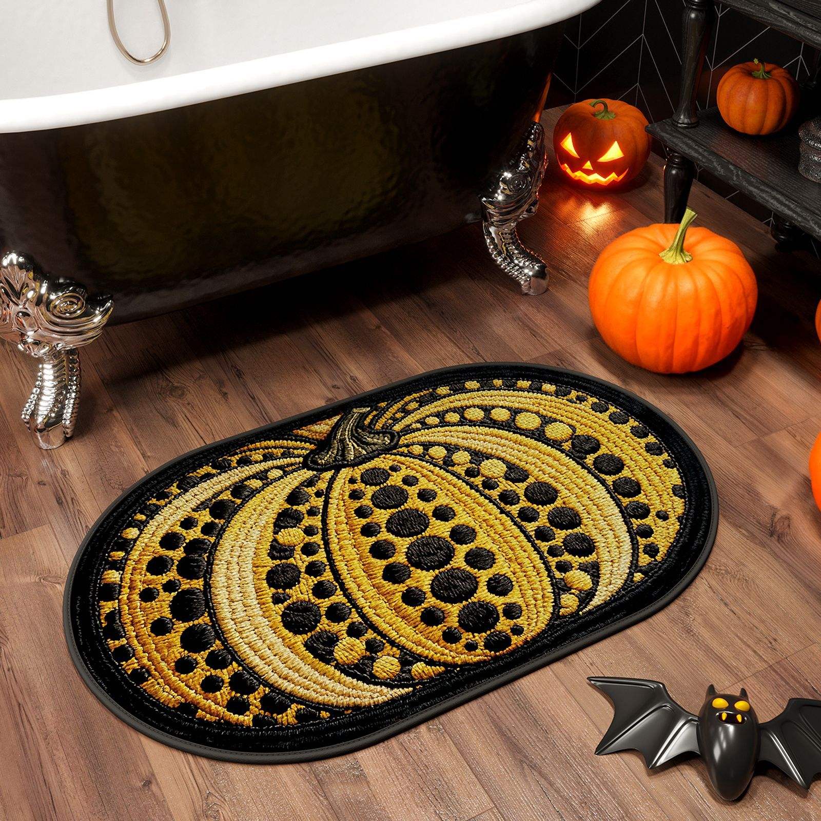 ฐานยางลินิน - ฟักทองสีทอง