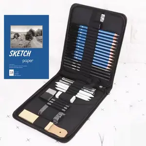 Popular Sketch And Drawing Pencil Set Of 33pcs Artist Quality Drawing Tool Artist Sketching Pencil Art Set