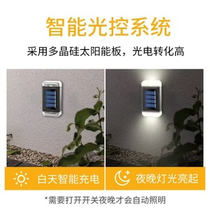 Lámpara Solar de Pared para Exteriores, Jardín, Villa, con Panel Solar y Sensor de Movimiento para Patio y Balcón - Product Image 4