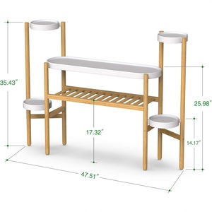 Minimalist Multi Tier Plant Stand Bamboo Indoor Succulent <b>Shelf</b> Nordic Style Living Room Furniture <b>Modern</b> Home Decor Rack - Product Image 4