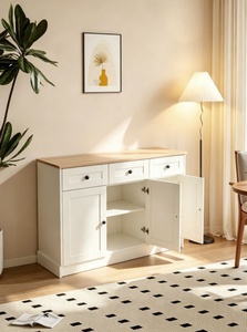 Meuble de salle <span class=keywords><strong>à</strong></span> manger et de salon moderne, style antique, buffet <span class=keywords><strong>à</strong></span> 3 portes, meuble de rangement en bois pour salle <span class=keywords><strong>à</strong></span> manger et salon - Product Image 3