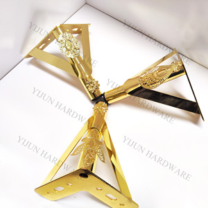 YIJUN Gold Plated <b>Sofa</b> <b>Legs</b> 3330 Heavy Duty Modern Minimalist Luxury Furniture Hardware Accessories - Product Image 1